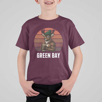 Deer Green Bay Football T Shirt For Kid Retro Vintage Style - Wonder Print Shop