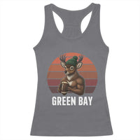 Deer Green Bay Football Racerback Tank Top Retro Vintage Style - Wonder Print Shop