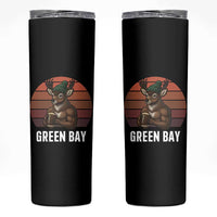 Deer Green Bay Football Skinny Tumbler Retro Vintage Style - Wonder Print Shop