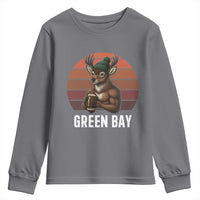 Deer Green Bay Football Youth Sweatshirt Retro Vintage Style - Wonder Print Shop