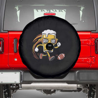 Funny Beer Mug Playing Football Spare Tire Cover Team Supporter Green Bay Gift - Wonder Print Shop