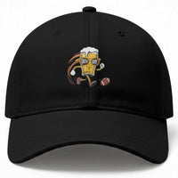 Funny Beer Mug Playing Football Baseball Cap Team Supporter GFF Gift