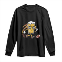 Funny Beer Mug Playing Football Long Sleeve Shirt Team Supporter Green Bay Gift - Wonder Print Shop