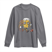 Funny Beer Mug Playing Football Long Sleeve Shirt Team Supporter Green Bay Gift - Wonder Print Shop