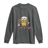 Funny Beer Mug Playing Football Long Sleeve Shirt Team Supporter Green Bay Gift - Wonder Print Shop