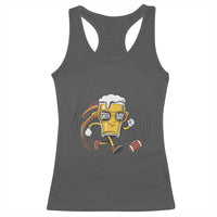 Funny Beer Mug Playing Football Racerback Tank Top Team Supporter Green Bay Gift - Wonder Print Shop