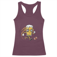 Funny Beer Mug Playing Football Racerback Tank Top Team Supporter Green Bay Gift - Wonder Print Shop