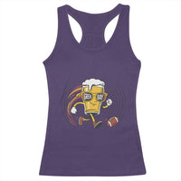 Funny Beer Mug Playing Football Racerback Tank Top Team Supporter Green Bay Gift - Wonder Print Shop
