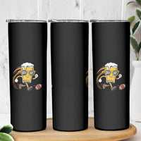 Funny Beer Mug Playing Football Skinny Tumbler Team Supporter Green Bay Gift - Wonder Print Shop