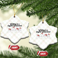 Funny Fresno Nightcrawlers Christmas Gift Ceramic Ornament Walking In A Cryptid Wonderland - Wonder Print Shop