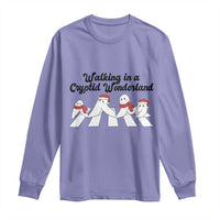 Funny Fresno Nightcrawlers Christmas Gift Long Sleeve Shirt Walking In A Cryptid Wonderland - Wonder Print Shop
