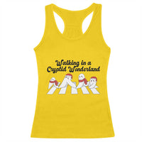 Funny Fresno Nightcrawlers Christmas Gift Racerback Tank Top Walking In A Cryptid Wonderland - Wonder Print Shop