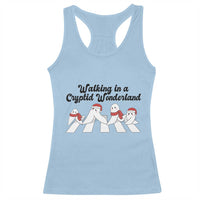 Funny Fresno Nightcrawlers Christmas Gift Racerback Tank Top Walking In A Cryptid Wonderland - Wonder Print Shop