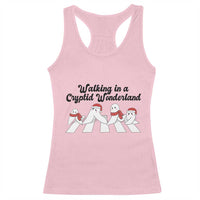 Funny Fresno Nightcrawlers Christmas Gift Racerback Tank Top Walking In A Cryptid Wonderland - Wonder Print Shop