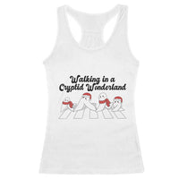 Funny Fresno Nightcrawlers Christmas Gift Racerback Tank Top Walking In A Cryptid Wonderland - Wonder Print Shop