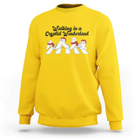 Funny Fresno Nightcrawlers Christmas Gift Sweatshirt Walking In A Cryptid Wonderland - Wonder Print Shop