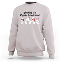 Funny Fresno Nightcrawlers Christmas Gift Sweatshirt Walking In A Cryptid Wonderland - Wonder Print Shop