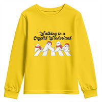 Funny Fresno Nightcrawlers Christmas Gift Youth Sweatshirt Walking In A Cryptid Wonderland - Wonder Print Shop