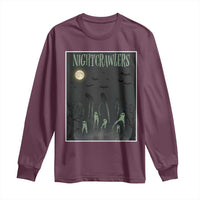 Fresno Nightcrawlers Long Sleeve Shirt Gothic Cryptid Horror Fan Gift - Wonder Print Shop