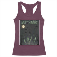 Fresno Nightcrawlers Racerback Tank Top Gothic Cryptid Horror Fan Gift - Wonder Print Shop