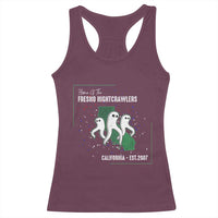Fresno Nightcrawlers Racerback Tank Top Home Of California Cryptid Gift - Wonder Print Shop