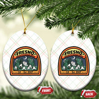 Fresno Nightcrawlers Folklore Gift Ceramic Ornament Home Of California Cryptids - Wonder Print Shop