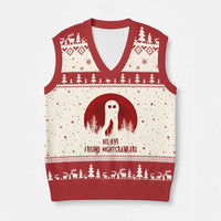 Believe In Fresno Nightcrawlers V-Neck Knit Sweater Vest California Cryptid Hunter Gift - Wonder Print Shop