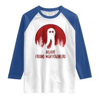 Believe In Fresno Nightcrawlers Raglan Shirt California Cryptid Hunter Gift - Wonder Print Shop