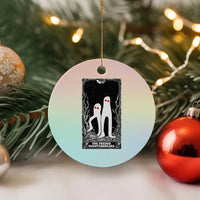 Funny Tarot Card Graphic Fresno Nightcrawlers Lover Ceramic Ornament Cryptid Gift - Wonder Print Shop