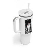 Funny Tarot Card Graphic Fresno Nightcrawlers Lover Tumbler With Handle Cryptid Gift - Wonder Print Shop