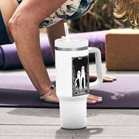 Funny Tarot Card Graphic Fresno Nightcrawlers Lover Tumbler With Handle Cryptid Gift - Wonder Print Shop