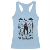 We Walk Alone Fresno Nightcrawler Racerback Tank Top California Cryptid Hunter - Wonder Print Shop