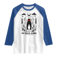 We Walk Alone Fresno Nightcrawler Raglan Shirt California Cryptid Hunter - Wonder Print Shop