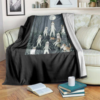 Fresno Nightkittens Nightcrawler Throw Blanket Funny Horror Cat Cryptid Lover Gift - Wonder Print Shop