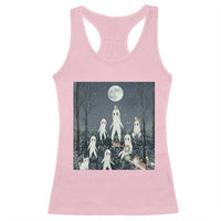 Fresno Nightkittens Nightcrawler Racerback Tank Top Funny Horror Cat Cryptid Lover Gift - Wonder Print Shop