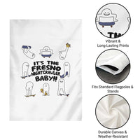 Its The Fresno Nightcrawler Baby Garden Flag Funny Cryptid Skate Style Gift - Wonder Print Shop