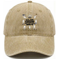 Its The Fresno Nightcrawler Baby Washed Cotton Baseball Cap Funny Cryptid Skate Style Gift