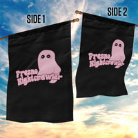 Pink Fresno Nightcrawler Garden Flag Cryptidcore Aesthetic Gift For Girl - Wonder Print Shop