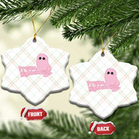 Pink Fresno Nightcrawler Ceramic Ornament Cryptidcore Aesthetic Gift For Girl - Wonder Print Shop