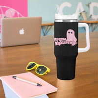 Pink Fresno Nightcrawler Tumbler With Handle Cryptidcore Aesthetic Gift For Girl - Wonder Print Shop
