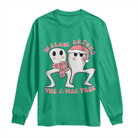 Walkin Around The Xmas Tree Long Sleeve Shirt Fresno Nightcrawler Cryptid Christmas Gift - Wonder Print Shop