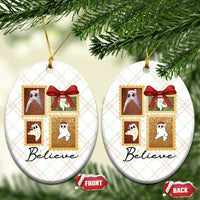 Fresno Nightcrawler Cryptid Christmas Believe Gift Ceramic Ornament - Wonder Print Shop