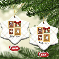 Fresno Nightcrawler Cryptid Christmas Believe Gift Ceramic Ornament - Wonder Print Shop