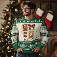 Fresno Nightcrawler Cryptid Xmas Believe Gift Ugly Christmas Sweater - Wonder Print Shop