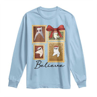 Fresno Nightcrawler Cryptid Christmas Believe Gift Long Sleeve Shirt - Wonder Print Shop