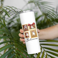 Fresno Nightcrawler Cryptid Christmas Believe Gift Skinny Tumbler - Wonder Print Shop