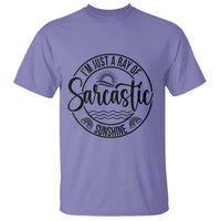Funny Im Just A Ray Of Sarcastic Sunshine T Shirt Witty Sarcasm Lover - Wonder Print Shop