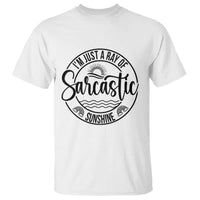 Funny Im Just A Ray Of Sarcastic Sunshine T Shirt Witty Sarcasm Lover - Wonder Print Shop