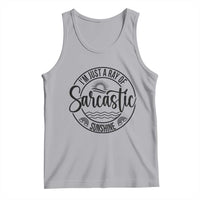 Funny Im Just A Ray Of Sarcastic Sunshine Tank Top Witty Sarcasm Lover - Wonder Print Shop