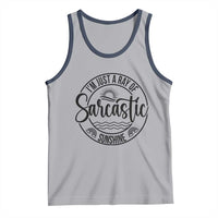 Funny Im Just A Ray Of Sarcastic Sunshine Tank Top Witty Sarcasm Lover - Wonder Print Shop